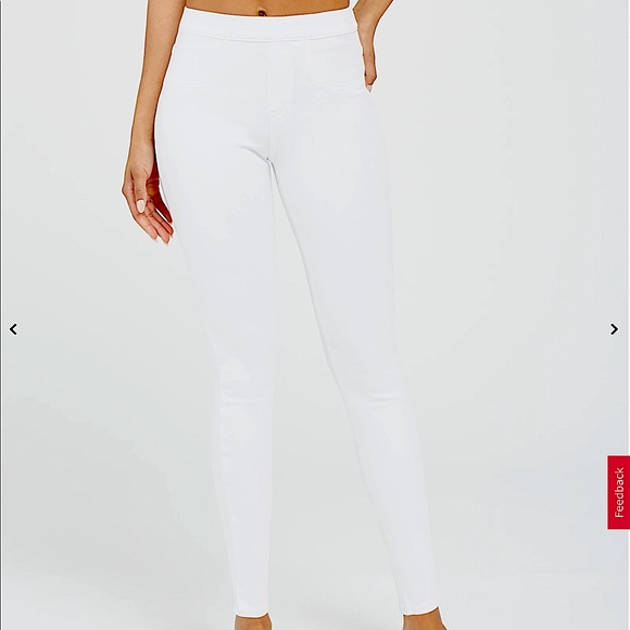 Jumpsuits | Spanx White Jeggings | Poshmark